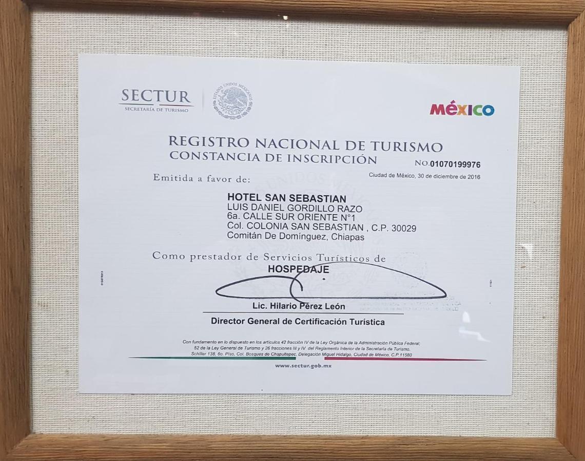 Hotel San Sebastian Comitan de Dominguez Kültér fotó